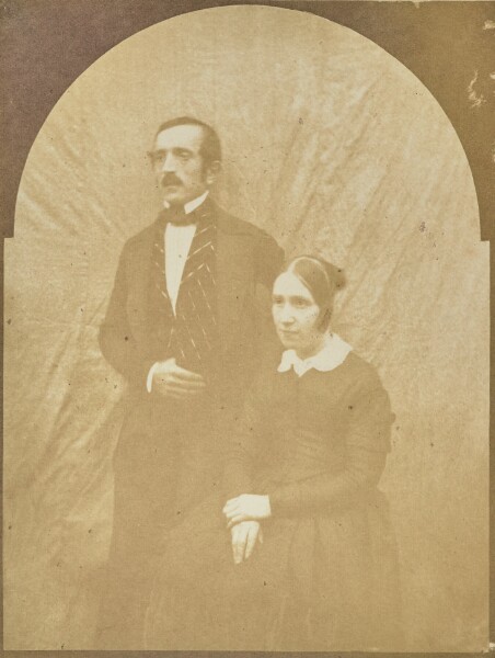 Hippolyte Bayard, [Portrait of a Man and a Woman]