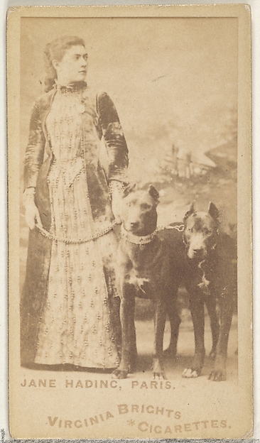 Allen & Ginter, Jane Hading, Paris, from the Actors and Actresses series (N45, Type 1) for Virginia Brights Cigarettes