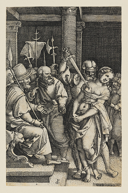 Georg Pencz, Virginia Killed by Her Father, Lucius Virginius