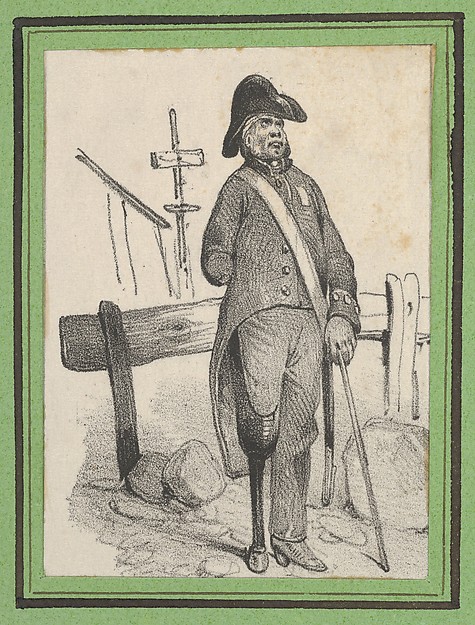 Victor Adam, Soldier with a pegleg