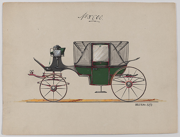 Brewster & Co., Design for Landau, No. 3800