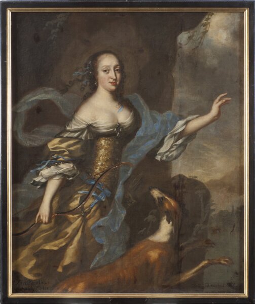 David Klöcker Ehrenstrahl (Attributed to), Anna Dorotea, 1640-1713, prinsessa av Holstein-Gottorp, abbedissa i Quedlingburg