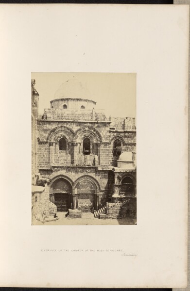 Francis Frith, Entrance of the Church of the Holy Sepulchre, Jerusalem