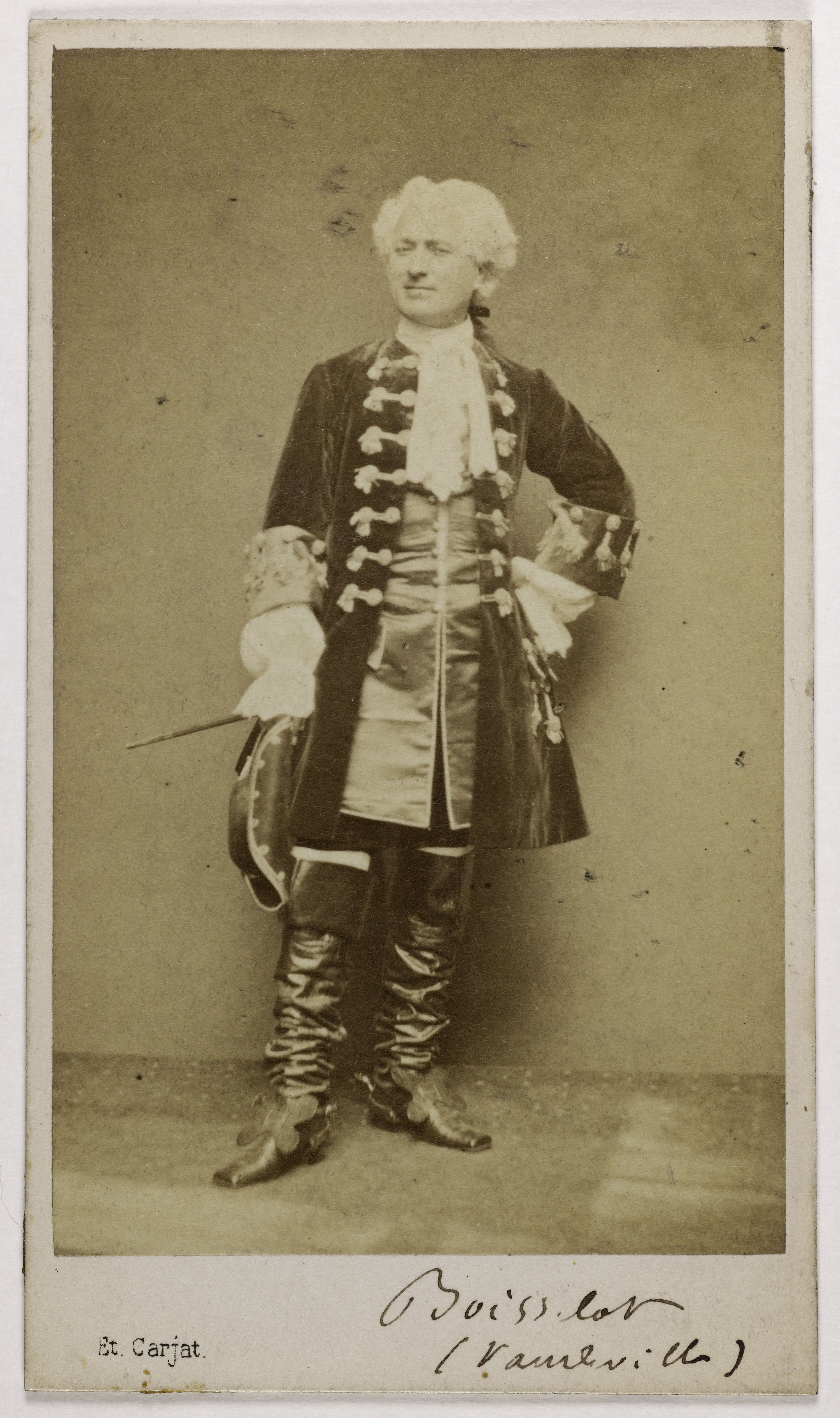 Carjat & Cie, Portrait de Paul Boisselot (Paulin Louis Boisselot dit, 1829-1905), acteur