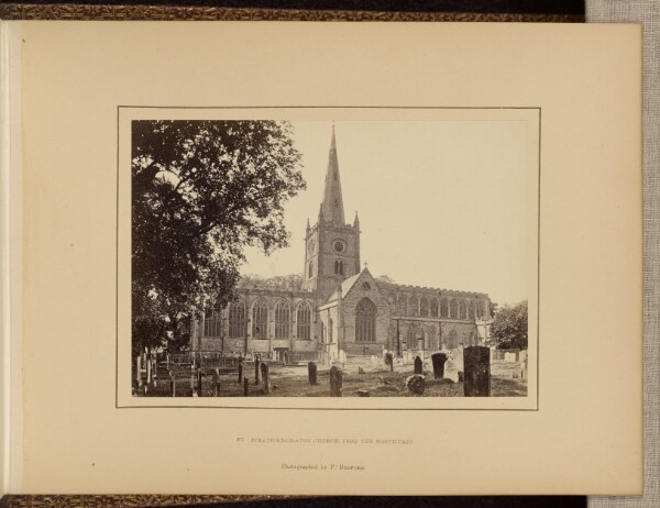 Francis Bedford, Stratford-on-Avon Church, from the north-east