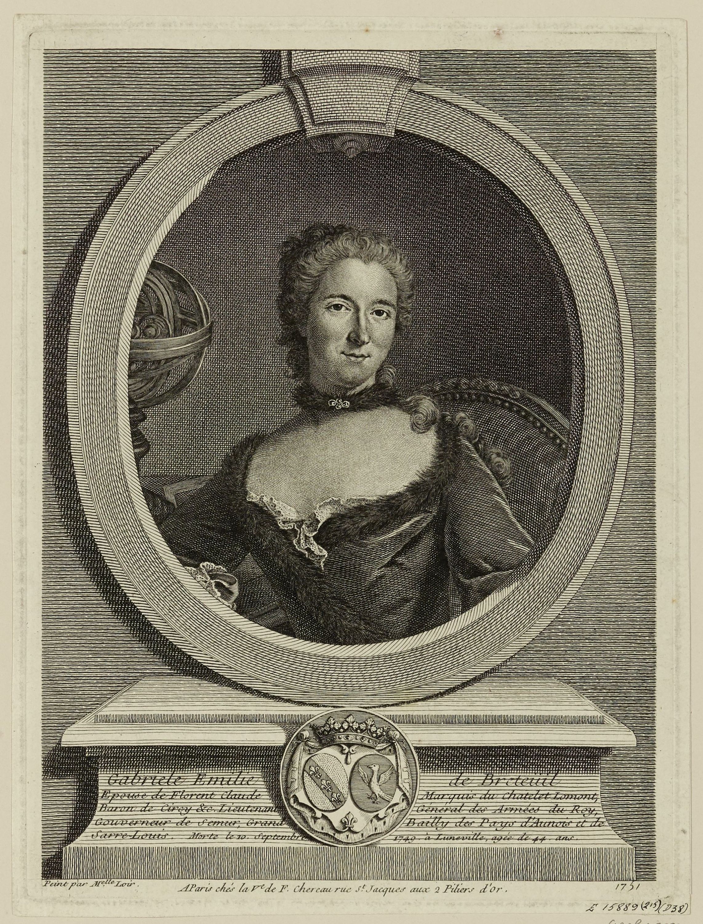 Anonyme, Gabrielle Emilie de Breteuil.