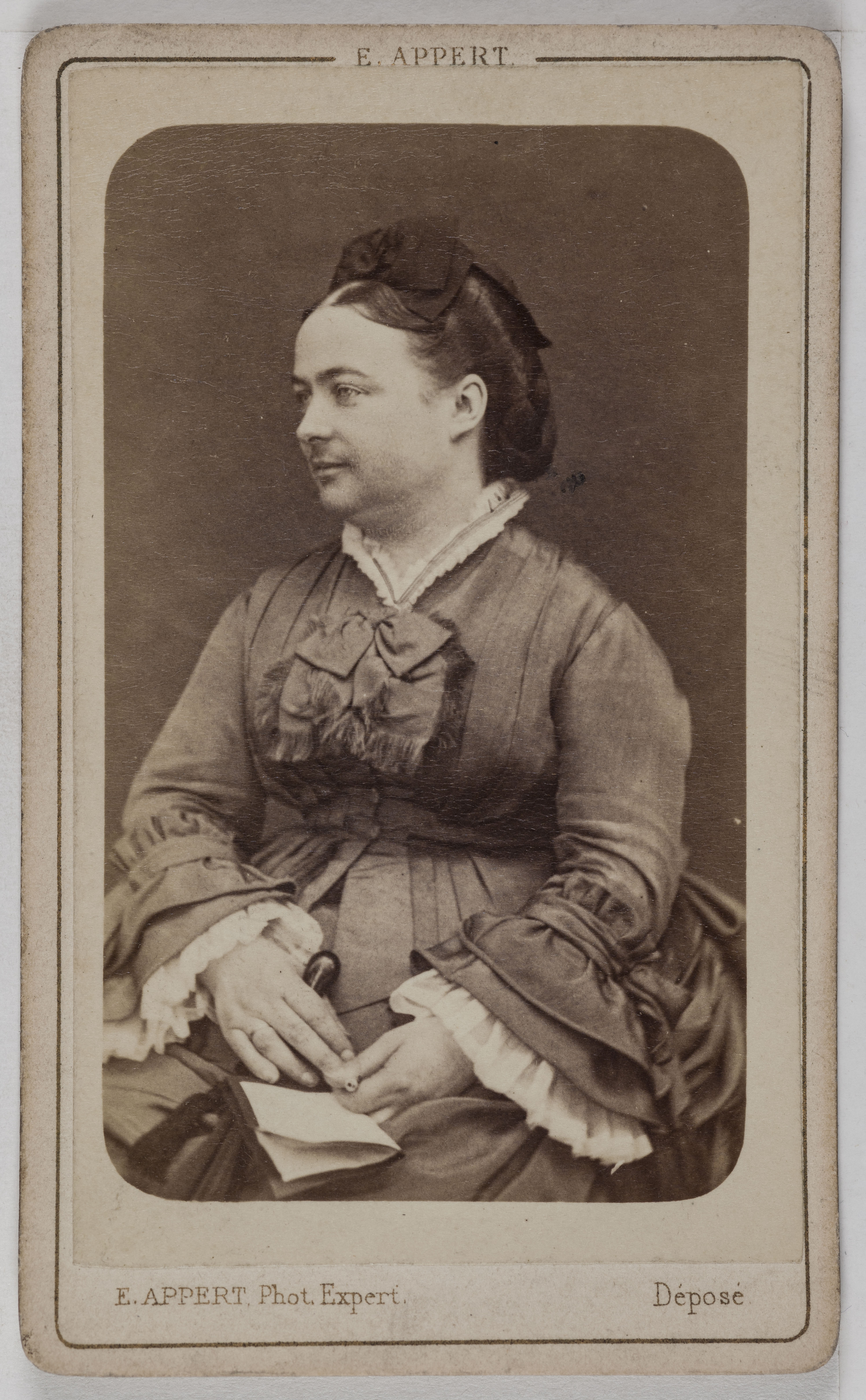 Ernest Charles Appert, Portrait de la Maréchale de Mac-Mahon, (1844-1900), (née Sophie de la Croix de Castries)