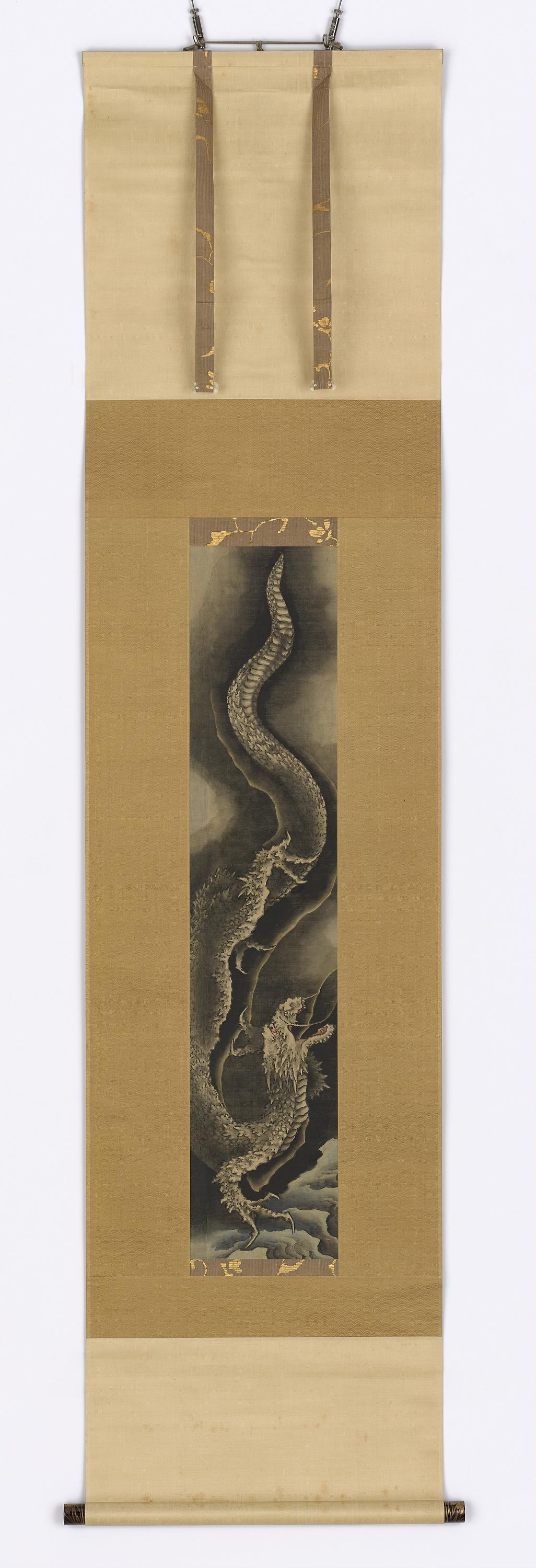 Katsushika Hokusai, Descending dragon