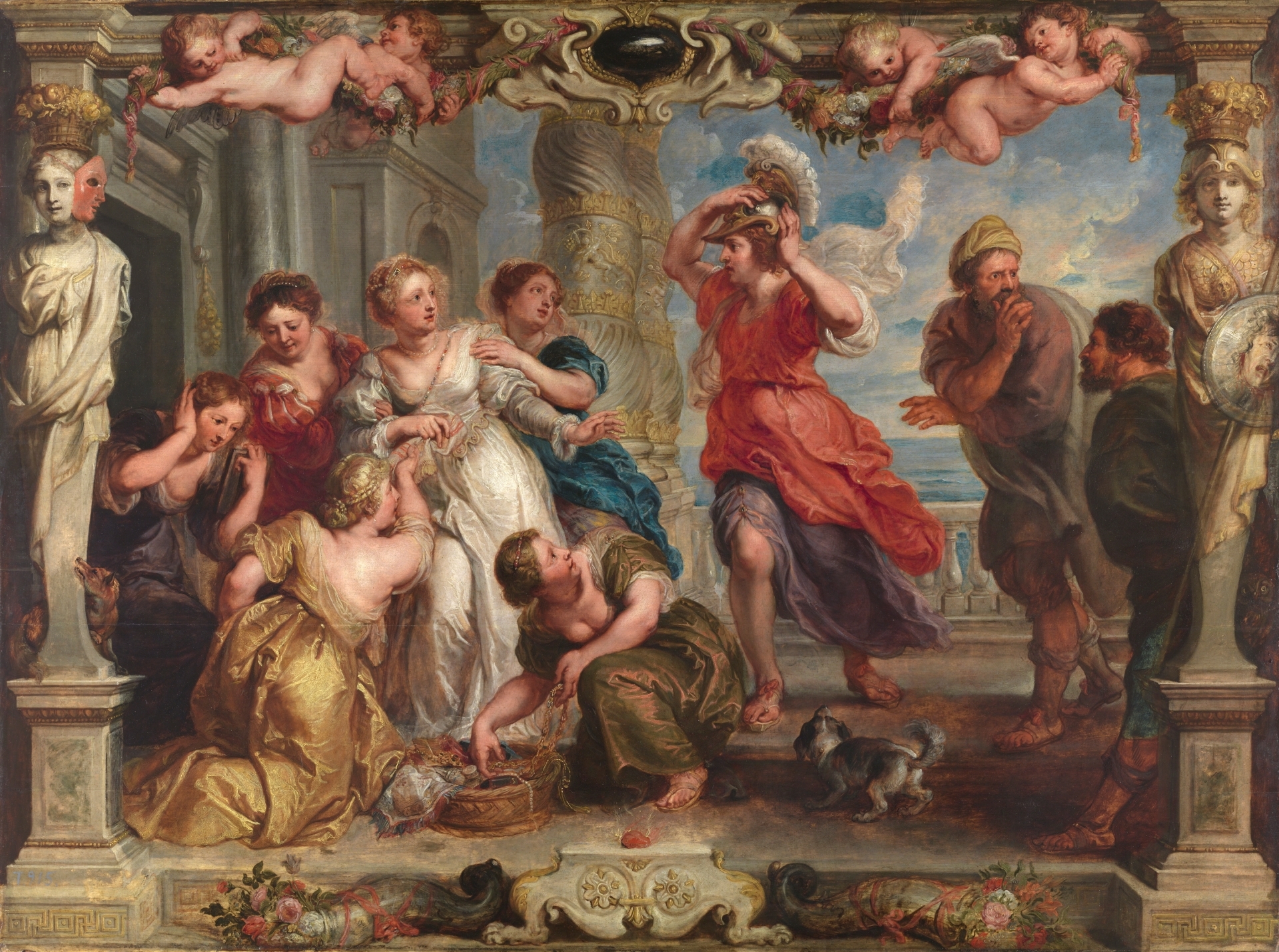 Peter Paul Rubens, Achilles discovered Among the Daughters of Lycomedes