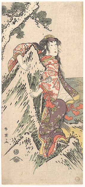 Katsukawa Shun'ei 勝川春英, Kabuki Actor Segawa Kikunojō III in a Female Role