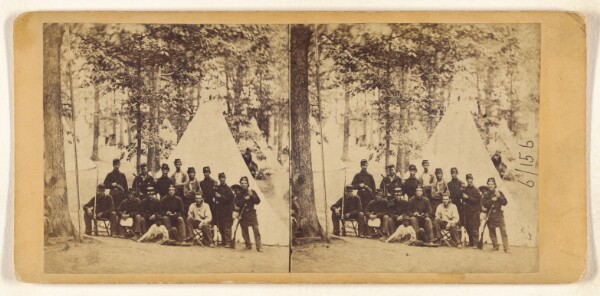 Edward and Henry T. Anthony & Co., A Camp in a Pleasant Grove. [Army of the Potomac]