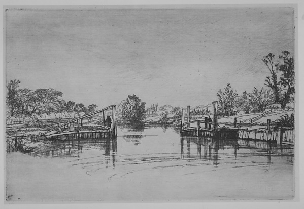 Sir Francis Seymour Haden, Egham Lock