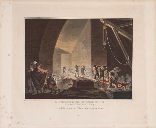 Georg Haas, L'interieur d'une fonderie de fer