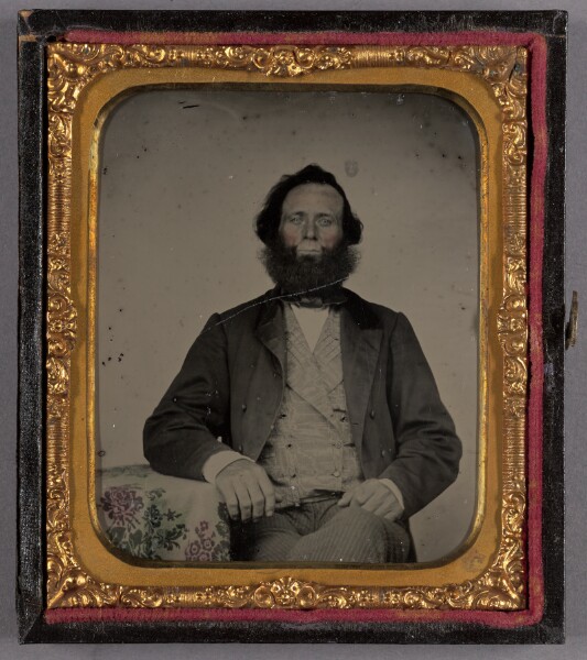 Unknown, [Portrait of a Bushy-beard Seated Man]