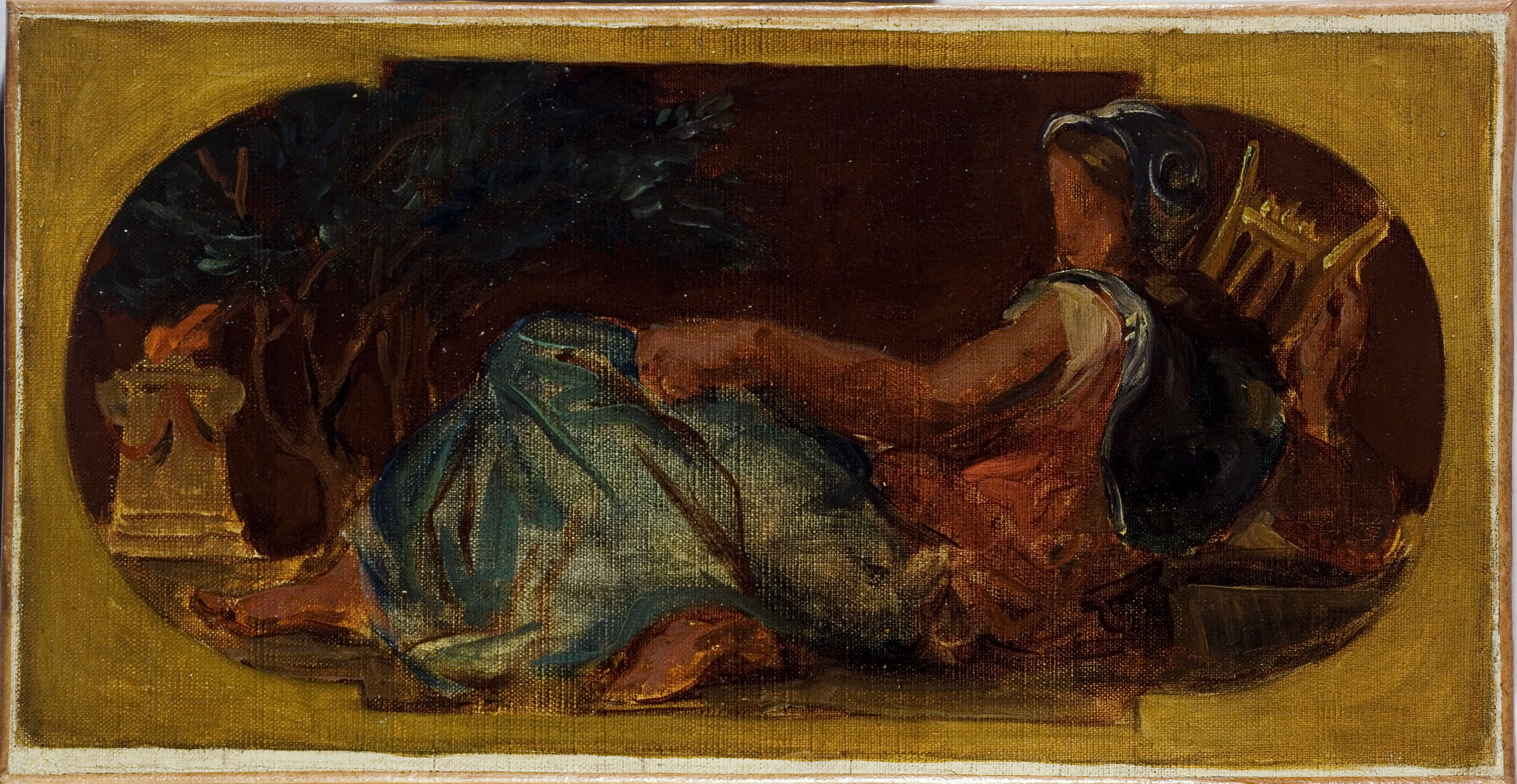 Eugène Delacroix, Esquisse pour le salon de la Paix à l'Hôtel de Ville de Paris : Minerve