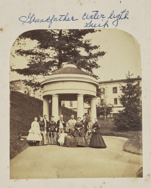 Unknown, [Group portrait at Columbian Spring, Saratoga Springs]