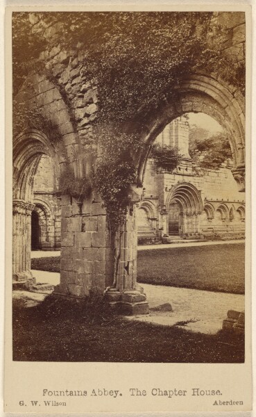 George Washington Wilson, Fountains Abbey. The Chapter House.