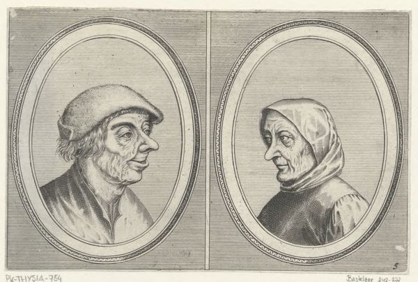 Doetechum, Johannes of Lucas van, (printmaker), Mondighe Melis and Smeerighe Els
