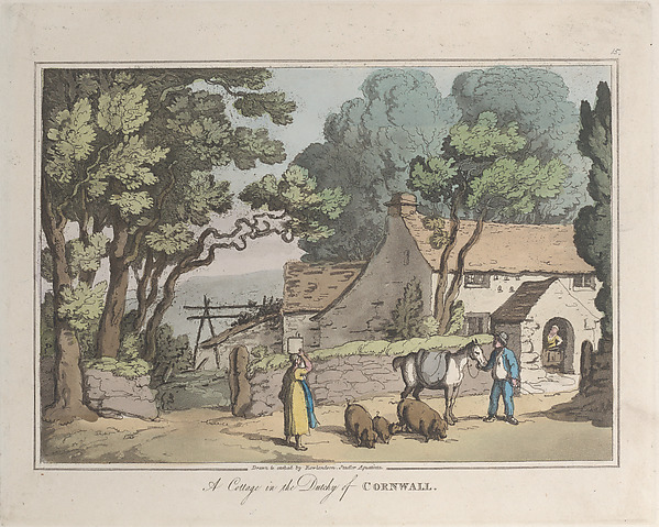 Thomas Rowlandson, A Cottage in the Dutchy of Cornwall