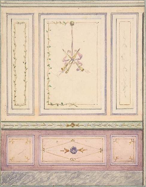 Jules-Edmond-Charles Lachaise, Pompeiian Design for Paneling