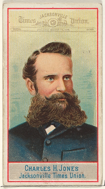 Allen & Ginter, Charles H. Jones, Jacksonville Times Union, from the American Editors series (N1) for Allen & Ginter Cigarettes Brands