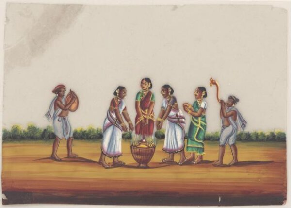 Unknown, One of eight paintings of occupations and ceremonies.