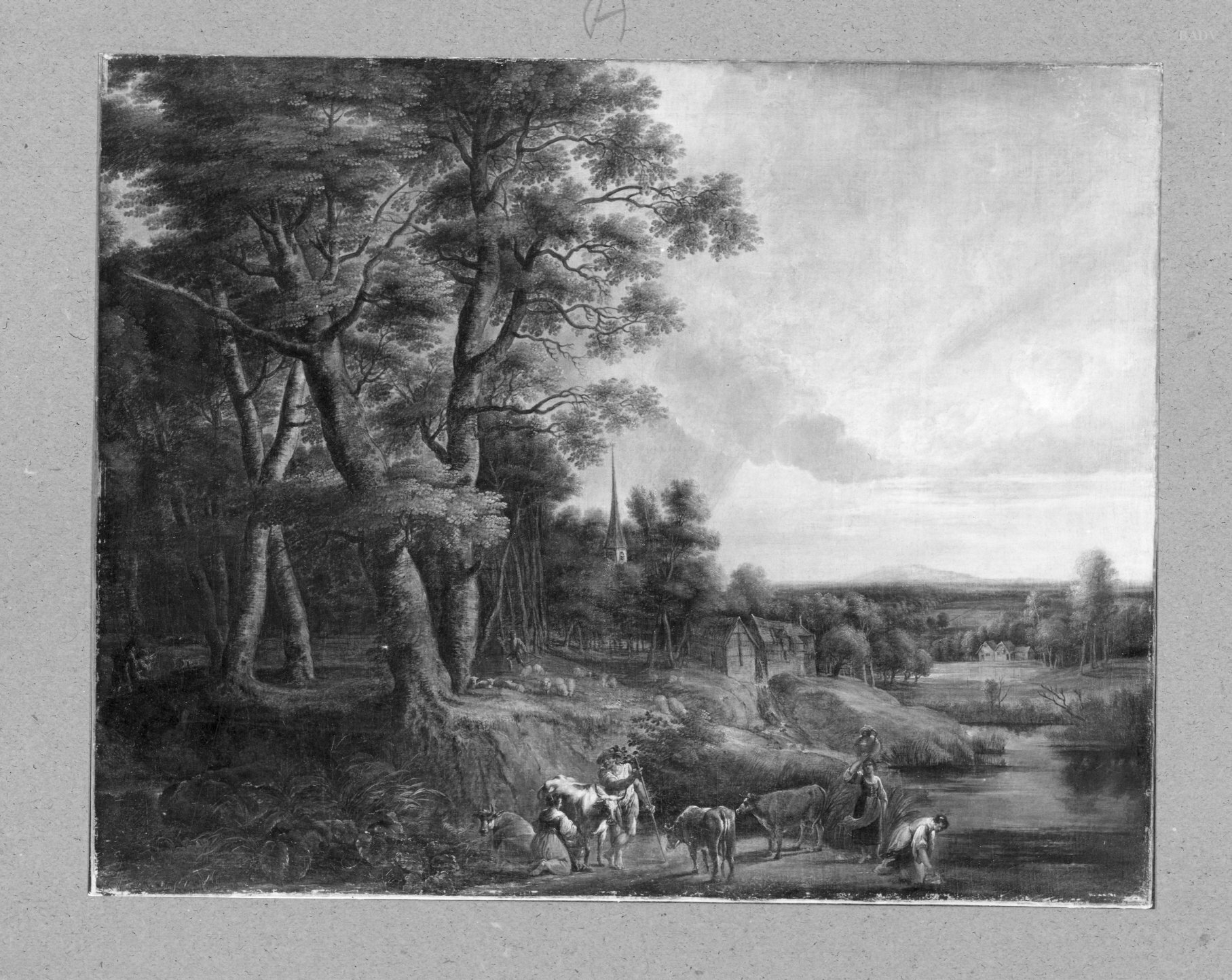 Lucas van Uden, Landscape with a water-mill