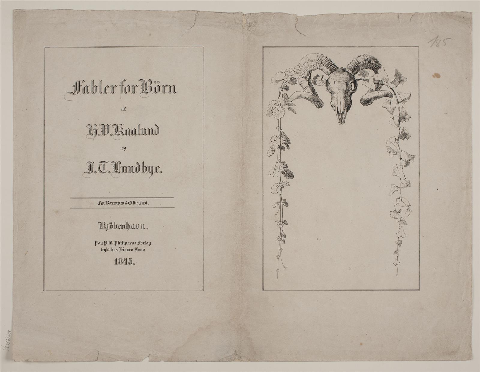 Adolph Kittendorff, Titelblad; Indledningsdigt