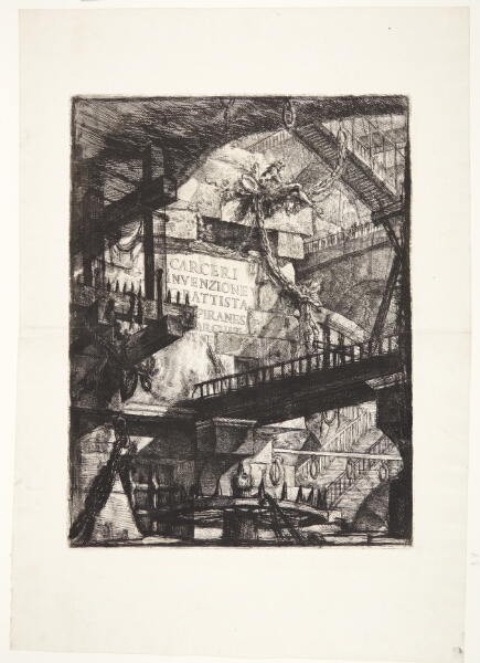 Giovanni Battista Piranesi, Titelblad til Carceri d'invenzione (Imaginære fængsler)