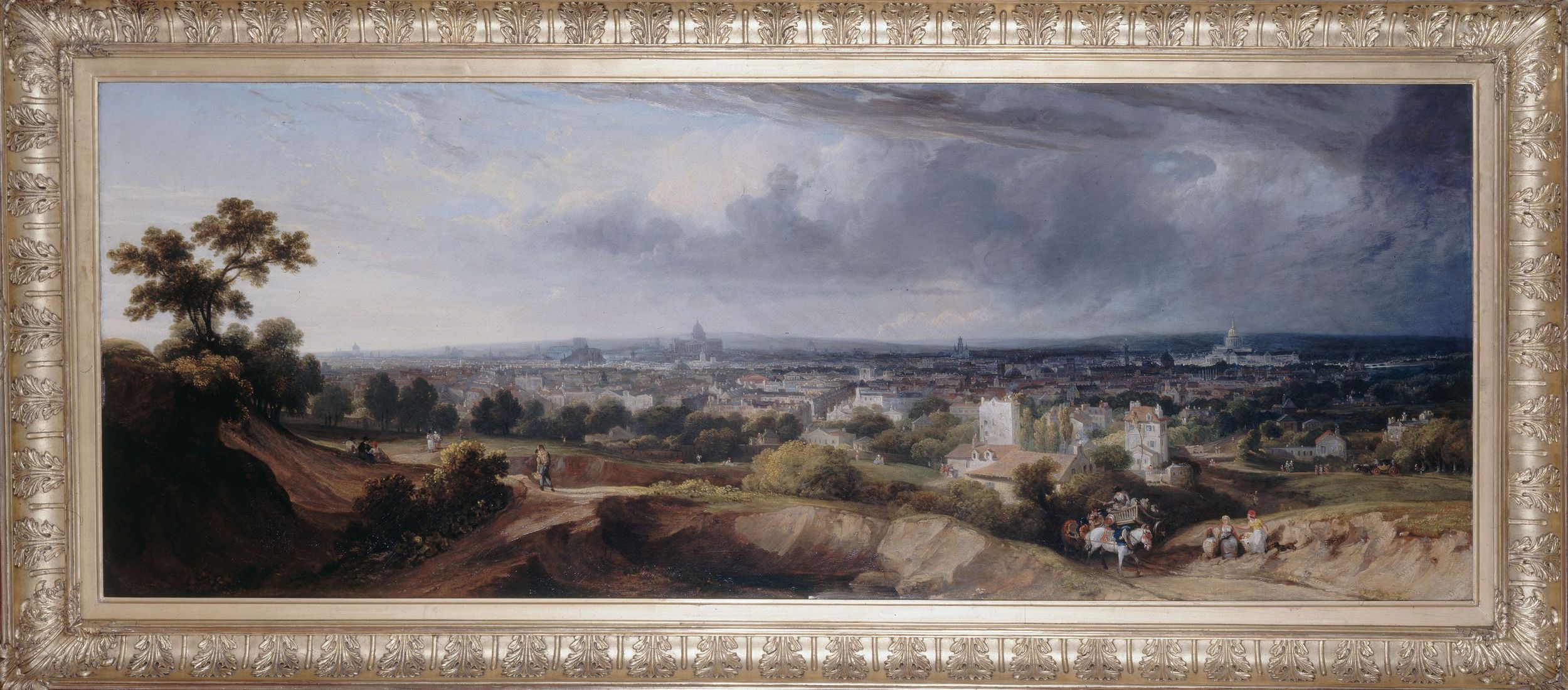 George Arnald, Paris, vu des hauteurs de Montmartre, en 1822