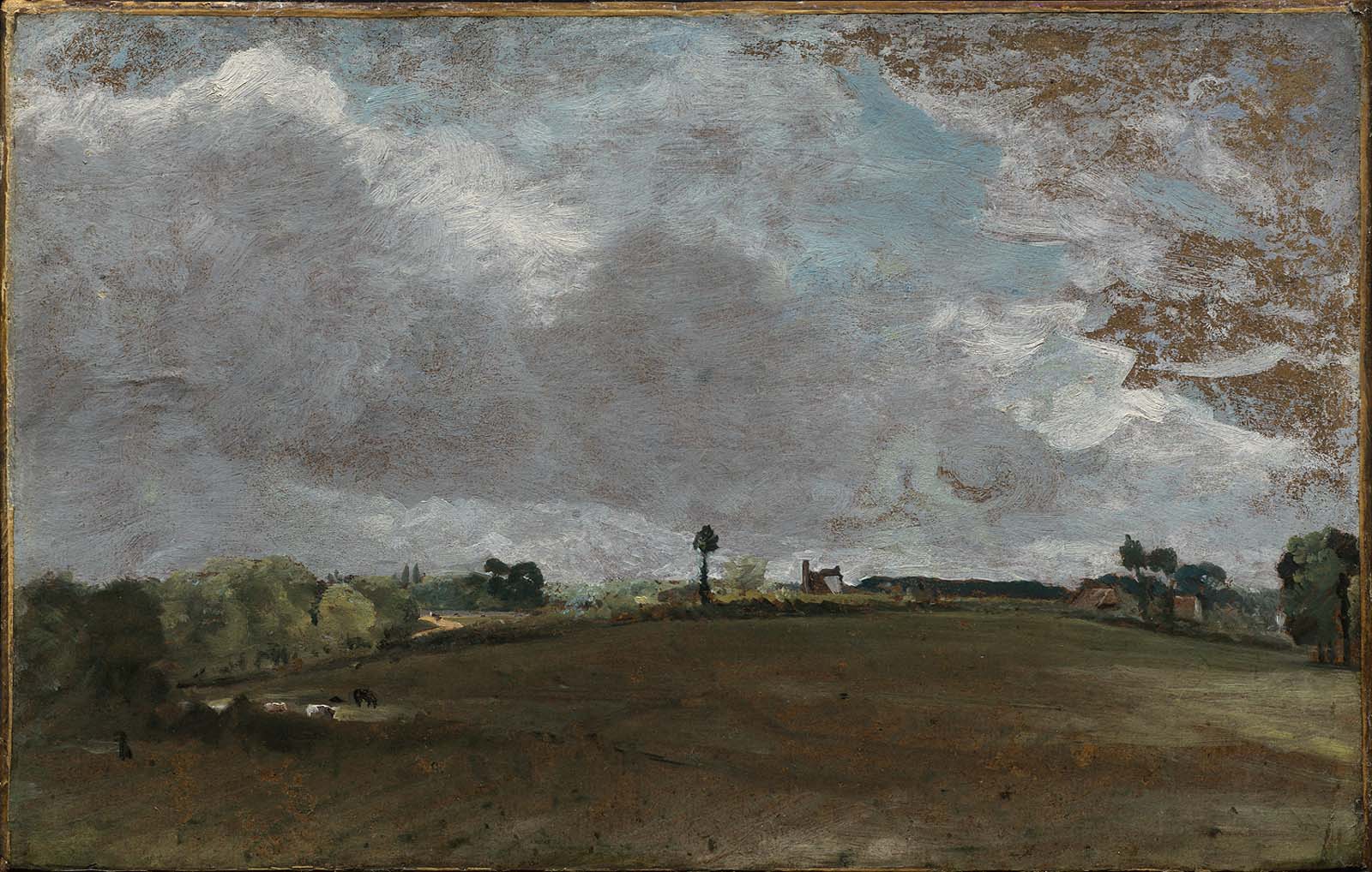 John Constable, A Hilltop (His Native Village)