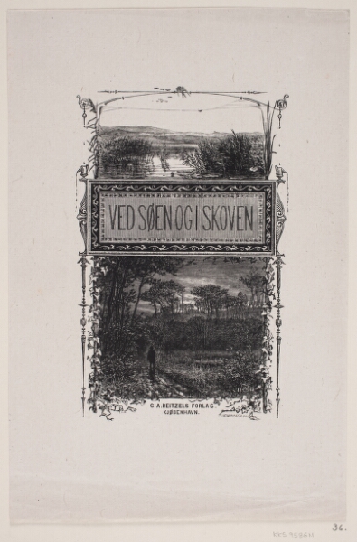F. Hendriksen, Omslag til Sophus Bauditz, "Ved Søen og i Skoven"