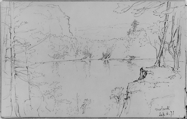 Daniel Huntington, Mohonk, 1871 (from Sketchbook)