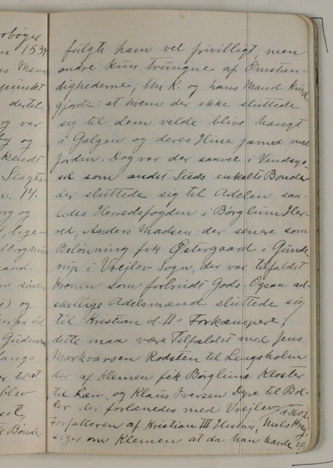 Niels Larsen Stevns, Notater vedrørende Skipper Klementes opstand og slaget ved Svendstrup mose. Afskrift efter Vendsyssel Aarbøger 1925