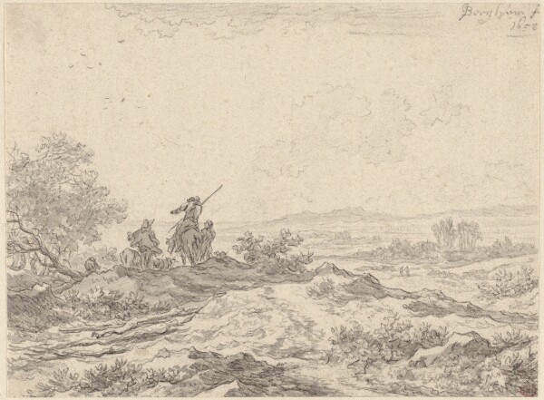 Nicolaes Berchem, Dune Landscape with Shepherds