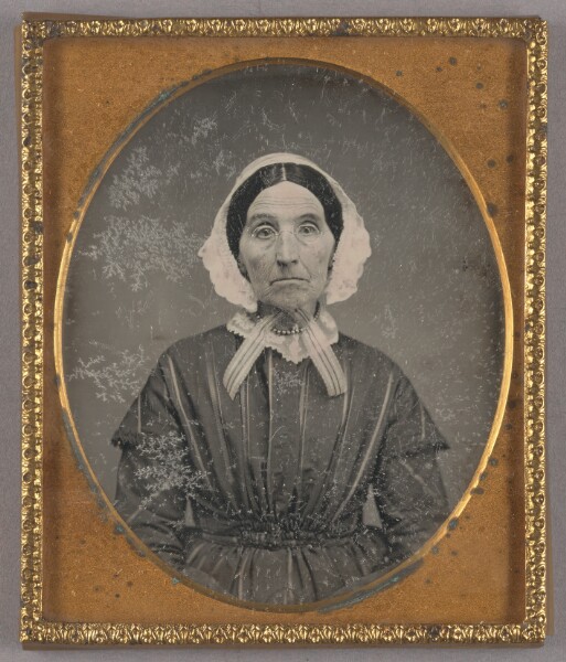 Unknown, [Portrait of a Seated Woman in Matron Cap]