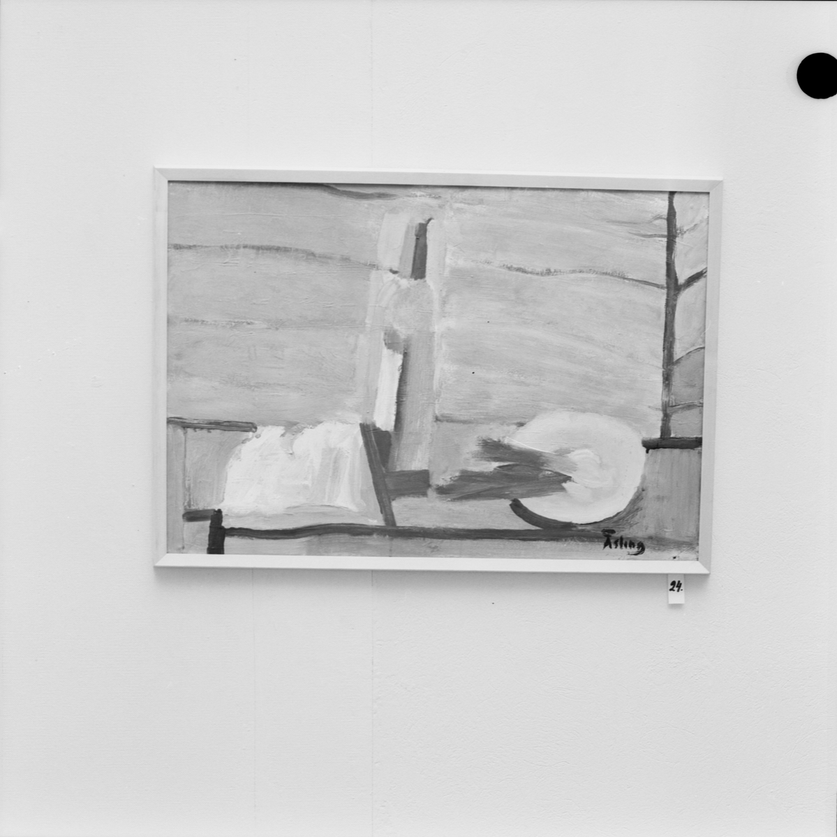 Uppsala-Bild, Plates - “Still Life with Leeks” by Lennart Åsling, Uppsala 1962