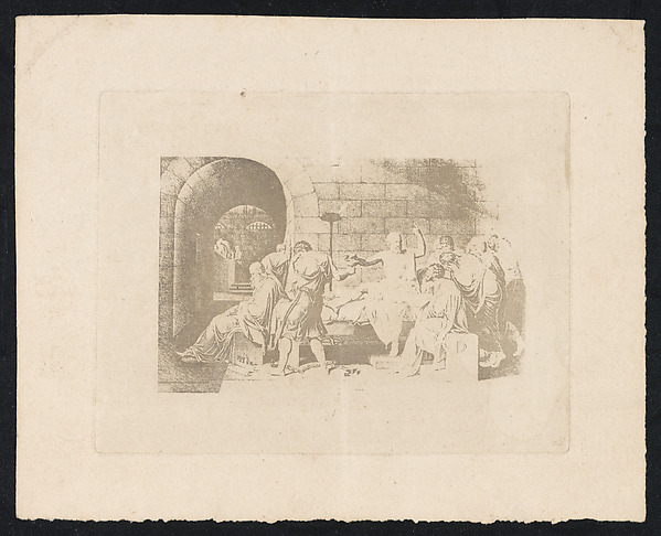 Unknown, [Reproduction of The Death of Socrates by Jacques-Louis David]