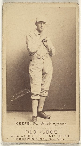 Goodwin & Company, George Washington Keefe, Pitcher, Washington Nationals, from the Old Judge series (N172) for Old Judge Cigarettes