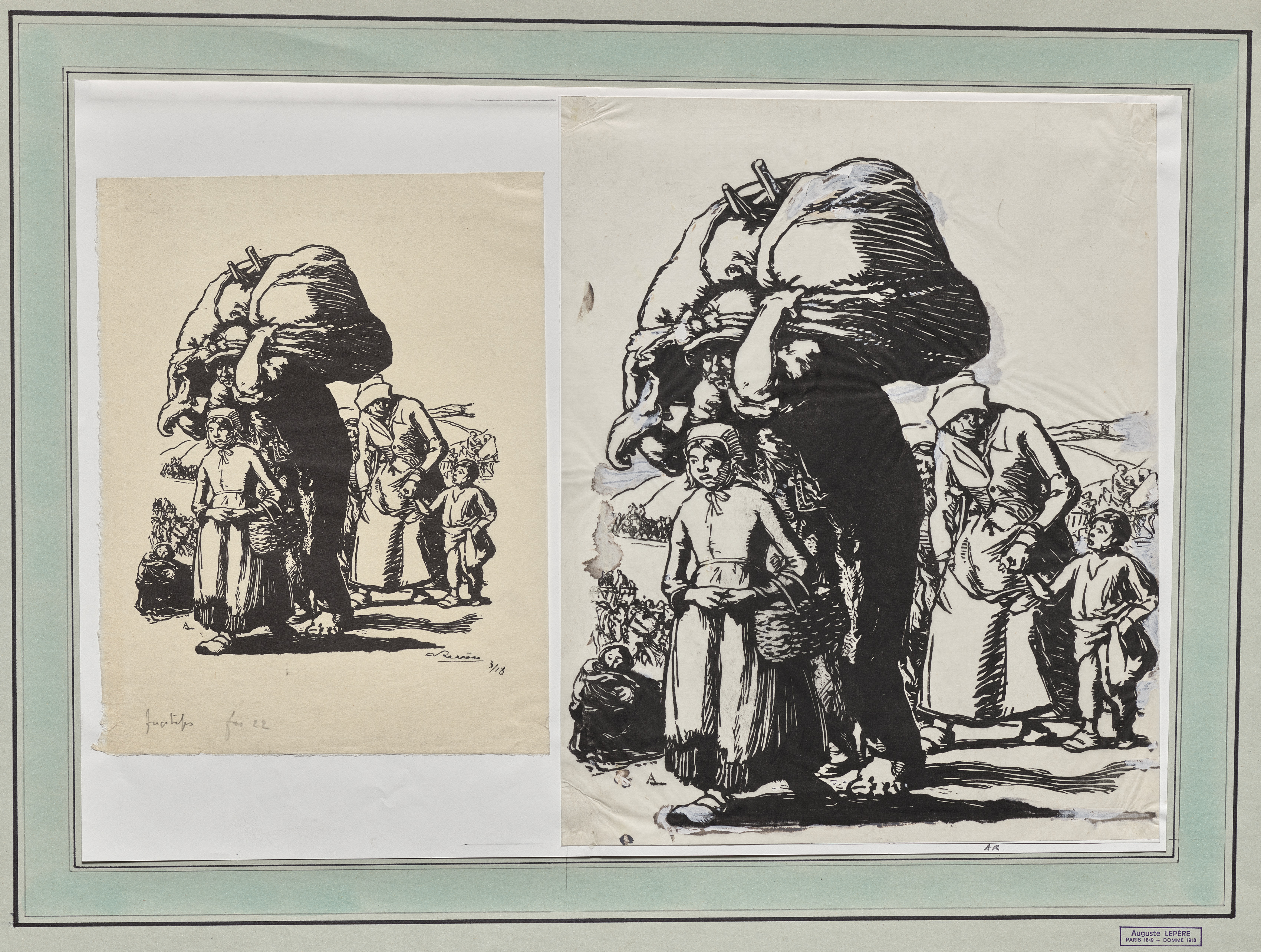 Auguste Louis Lepère, Fugitifs