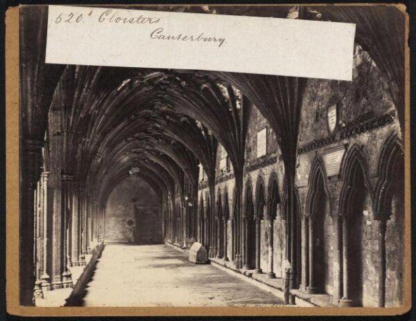Francis Frith, Cloisters.  Canterbury