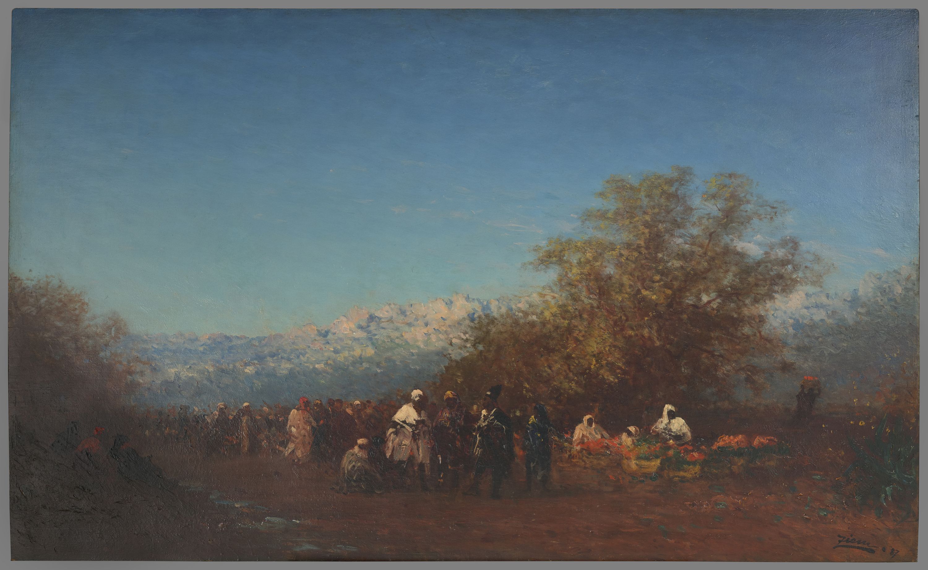 Félix Ziem, Marché à Fez