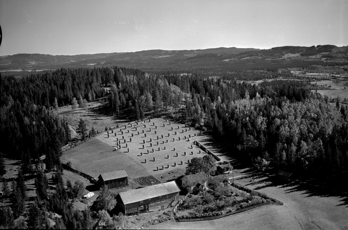 Anno Domkirkeodden, Flyfoto av Torstad gard, Brøttum, Ringsaker.