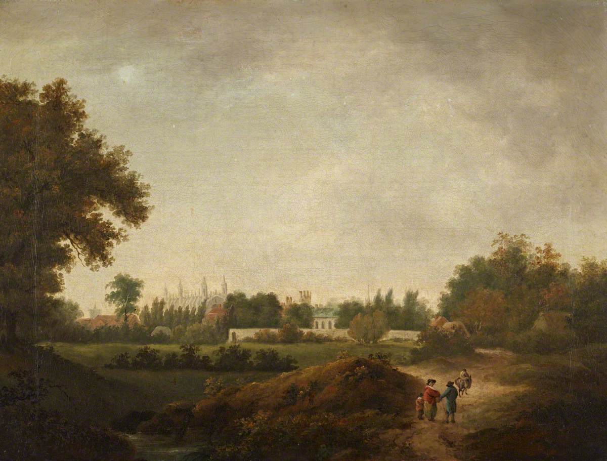 Julius Caesar Ibbetson, King's College Chapel, Cambridge, from Coe Fen, Cambridge
