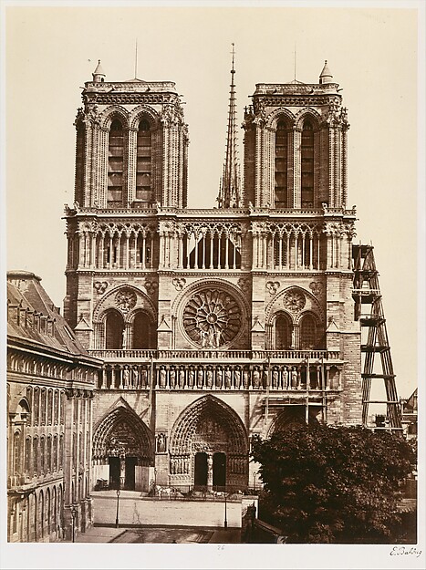 Edouard Baldus, Notre-Dame (façade)