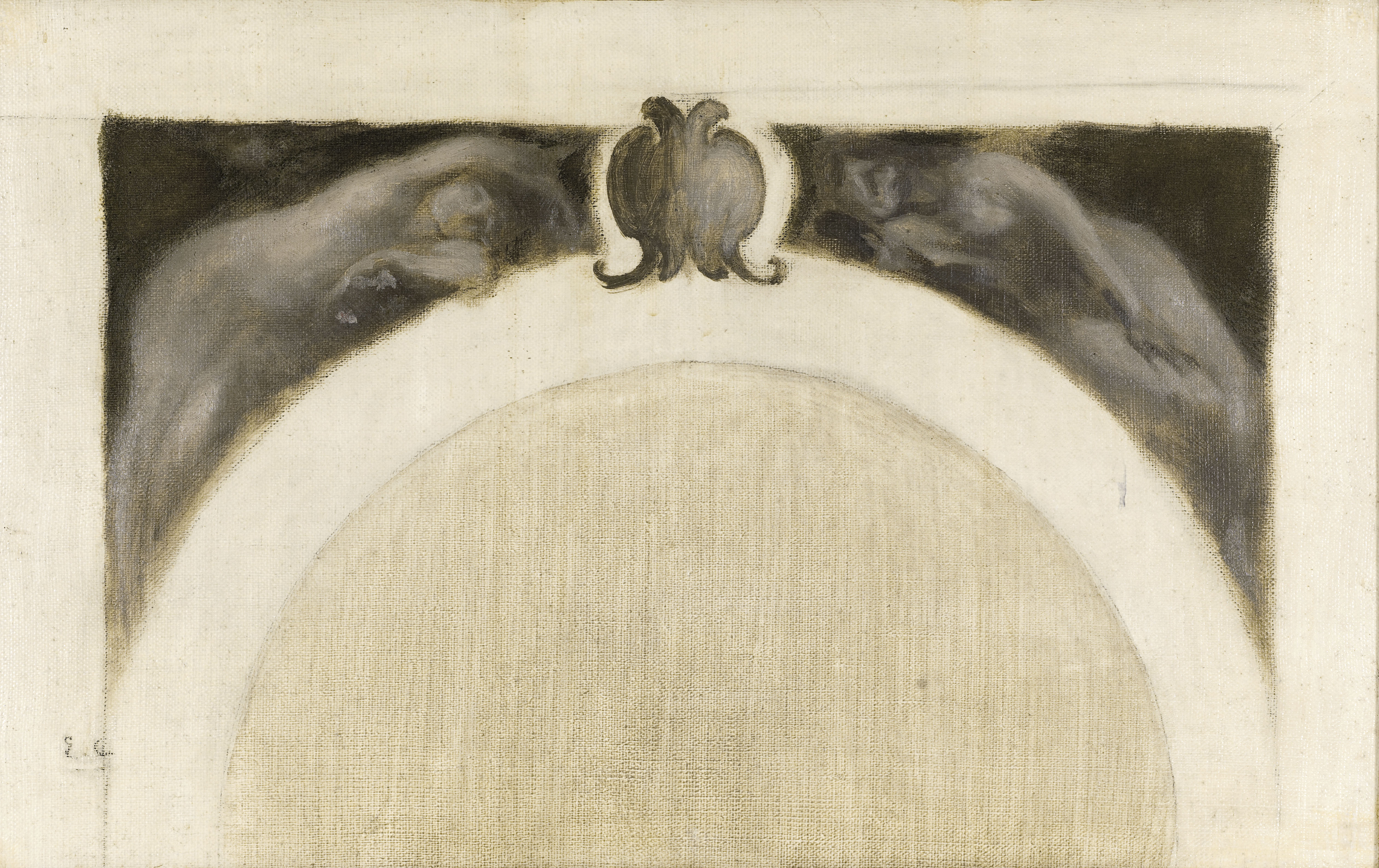 Eugène Carrière, Esquisse pour le salon des Sciences de l'Hôtel de Ville de Paris : La Botanique - La Médecine