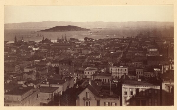 Carleton Watkins, [View from Cal St. Hill S.F./ 3733]