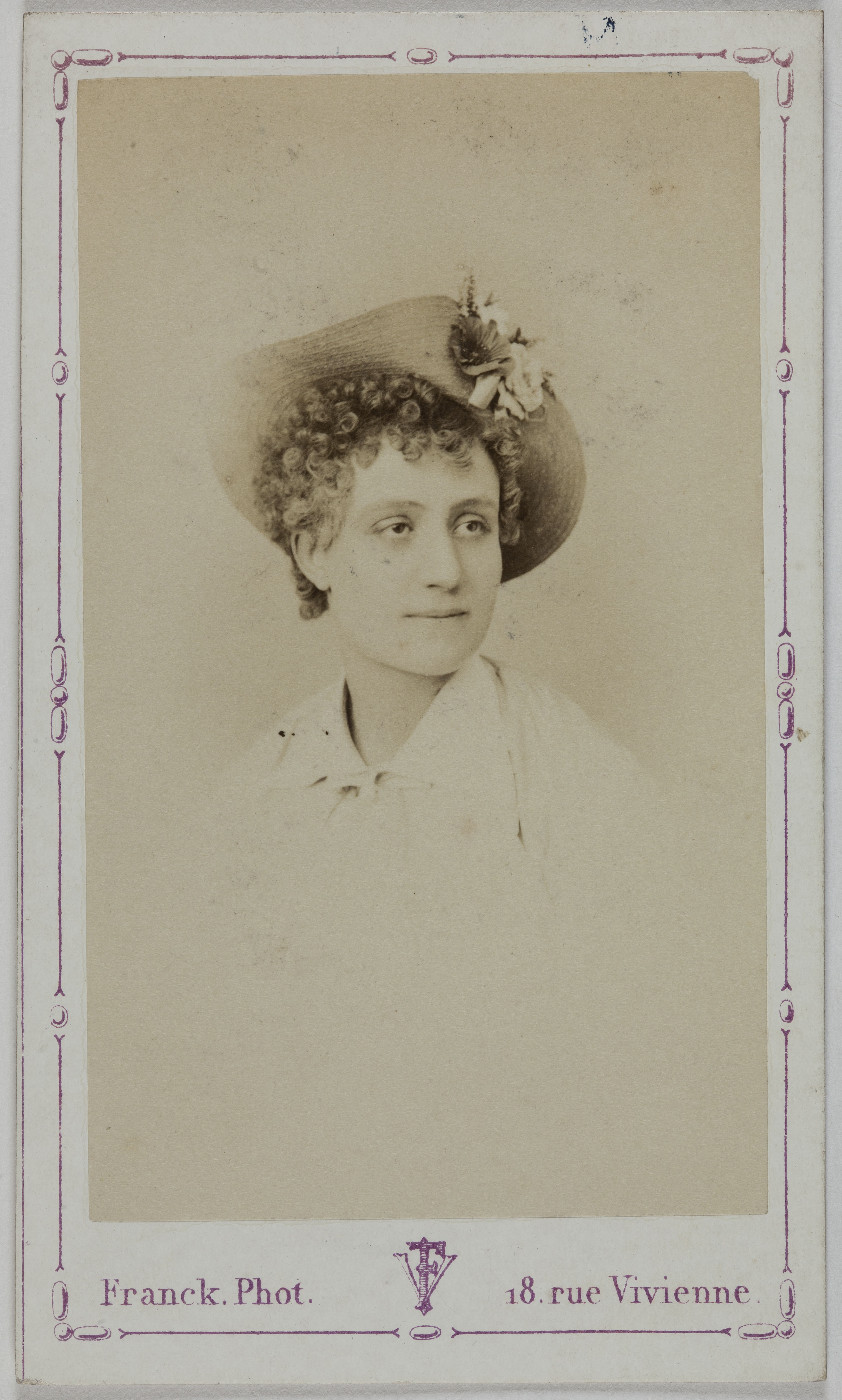Franck, Portrait d'Eugénie Bade (actrice)