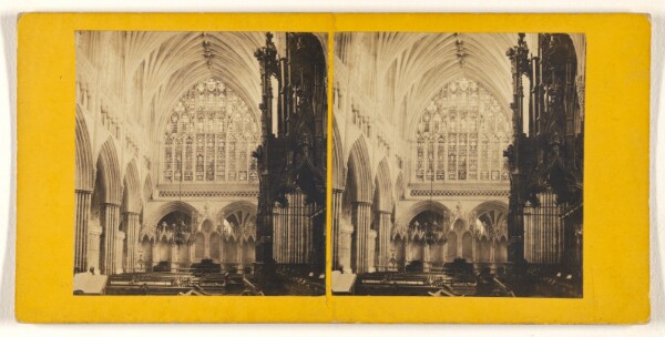 George Washington Wilson, Interior of Exeter Cathedral - The Choir, looking East.