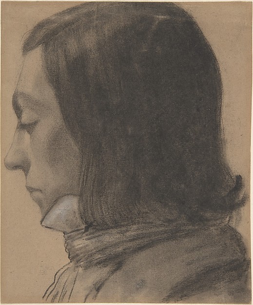 Anonymous, French, 18th century, Head of a Young Man in Profile, to the Left